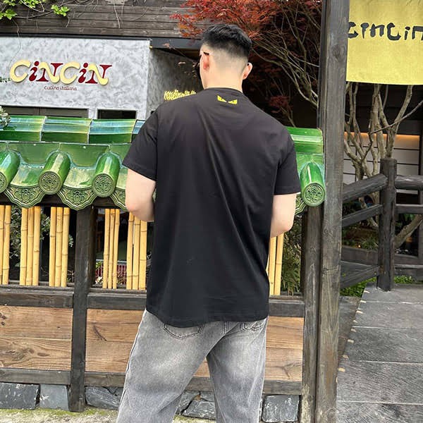 希少 フェンディ FFロゴ ホワイト コットン Tシャツ コピー feg85619